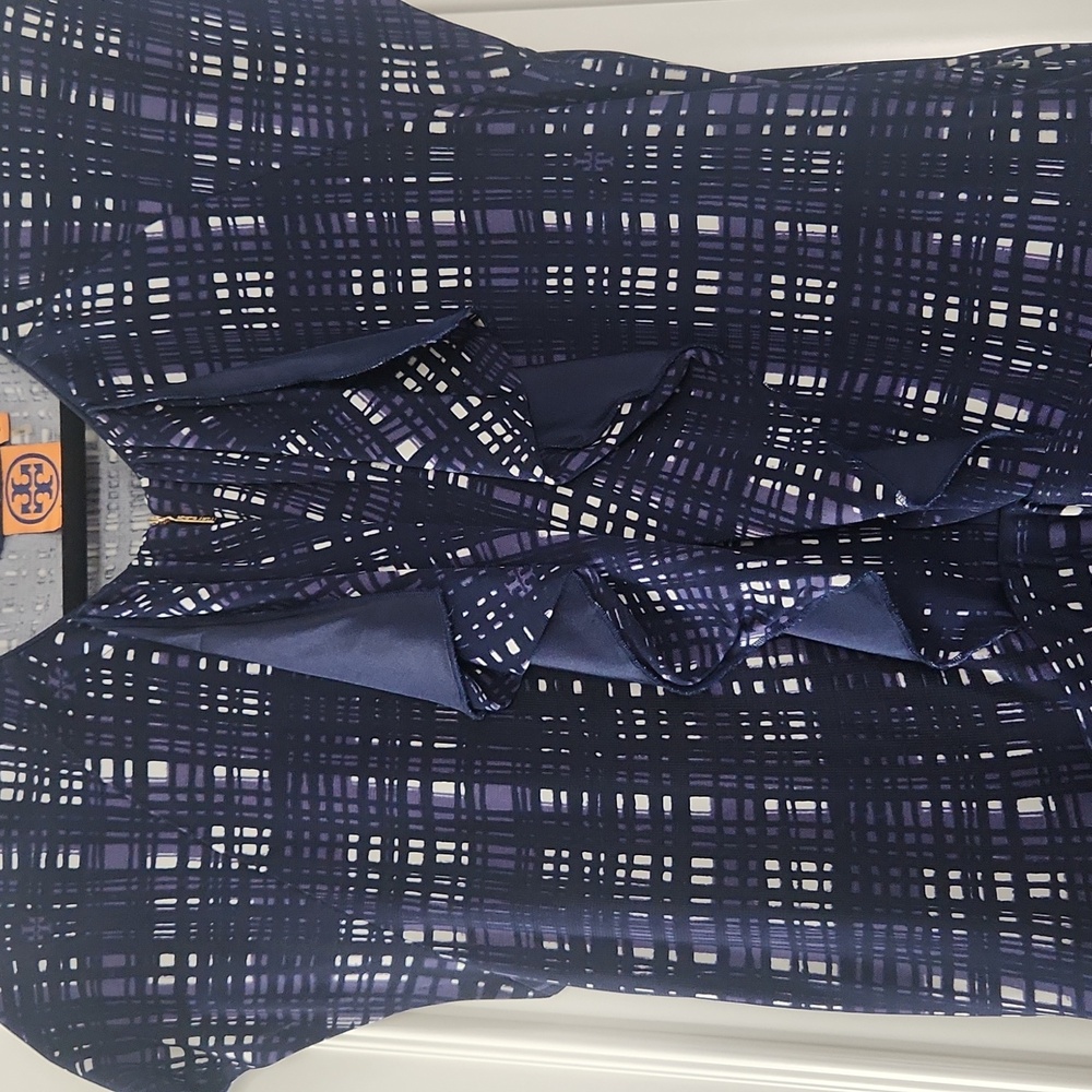 TORY BURCH | $275 Clementine Plaid A-Line Dress - Picture 5 of 10